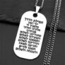 שרשרת דיסקית מעוצבת עם ברכת הדרך